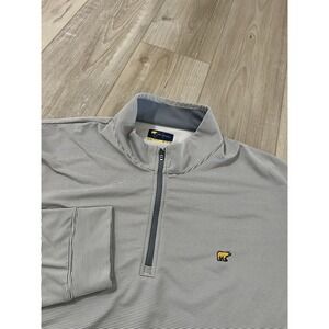 Jack Nicklaus Men's 1/4 Zip Long Sleeve Pullover XXL Grey Striped